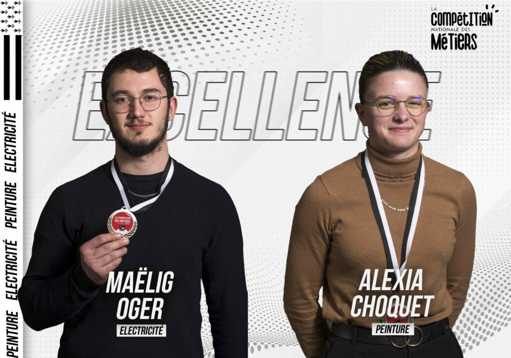 Malelig Oger et Alexia Choquet remportent la médaille d'excellence